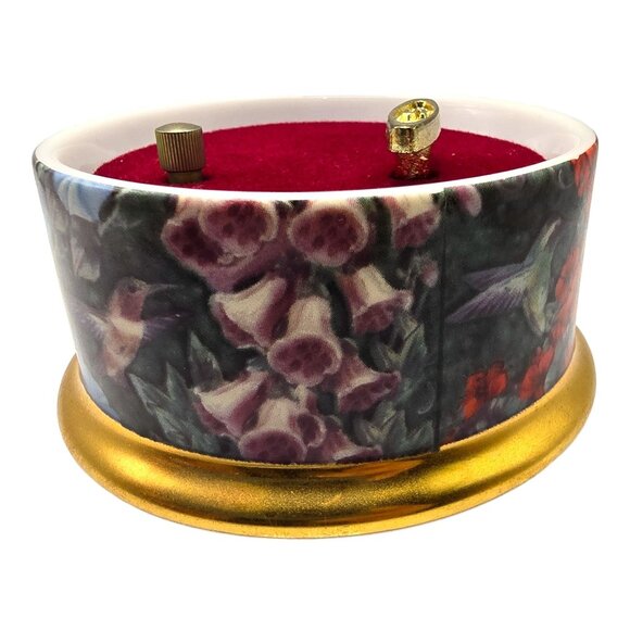 Rufous Hummingbird Music Box 1994 Lena Liu Ardleigh-Elliott Beethoven Ode to Joy - Picture 7 of 13